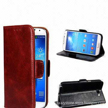 Vintage Style Folio Leather Cover for Samsung Galaxy S4 i9500